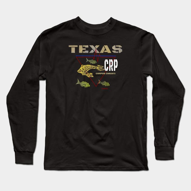 Corpus Christi Texas, Heartbeat Long Sleeve T-Shirt by The Witness